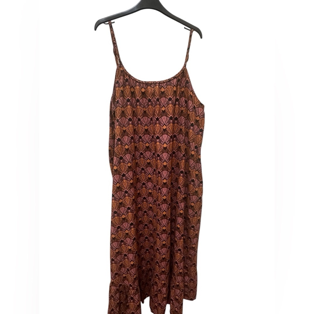 ✨ C&C California 100% cotton geometric print maxi dress size large